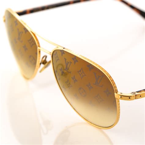 louis vuitton gold frame sunglasses|louis vuitton sunglasses men monogram.